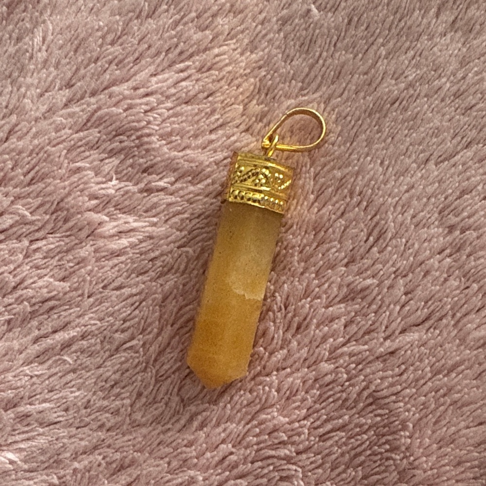Sunset- Handcrafted Gold Aventurine Pendant